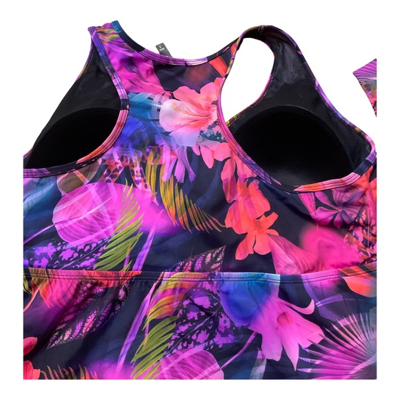 Torrid Plus 3X/4X Tropical Swim Set Racerback Tankini & Shorts Gently Used 🌴🔥💖 - Picture 6 of 13